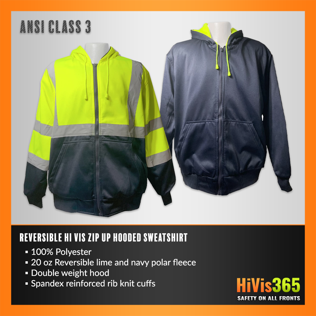 Ansi class 3 hooded 2025 sweatshirt