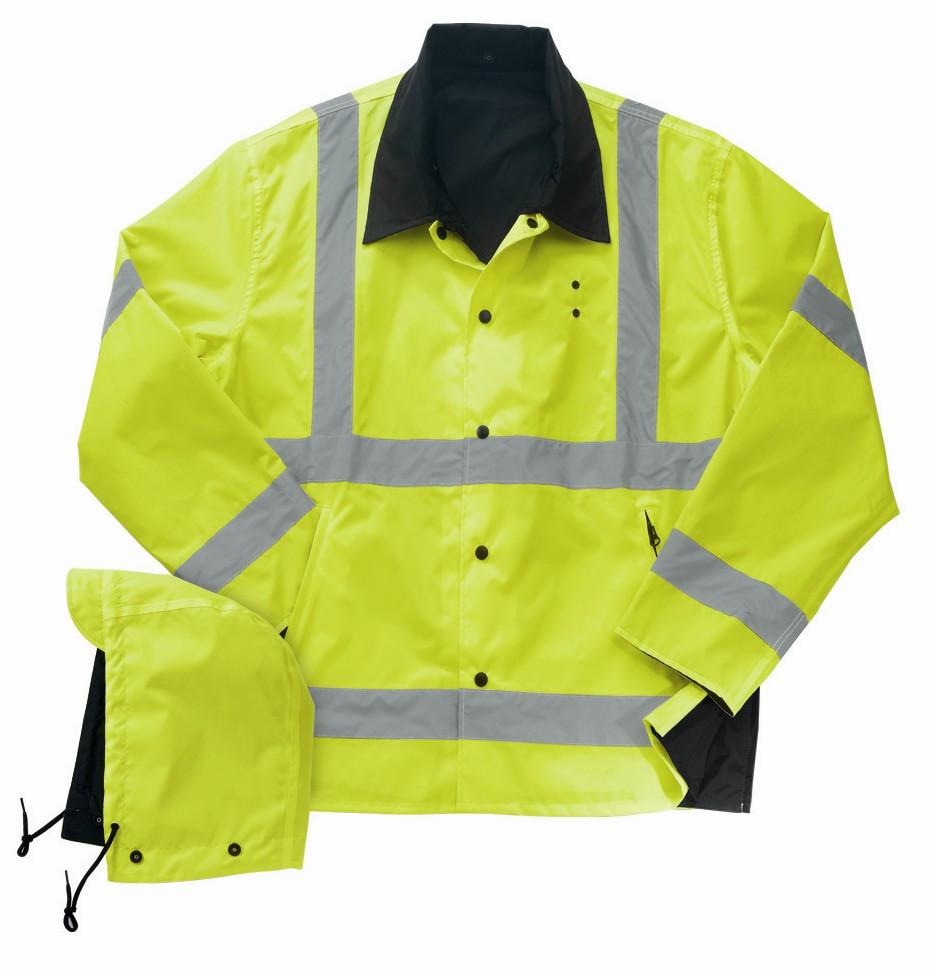 Liberty Uniform ANSI Class 3 Reversible Rain Jacket HiVis365 by