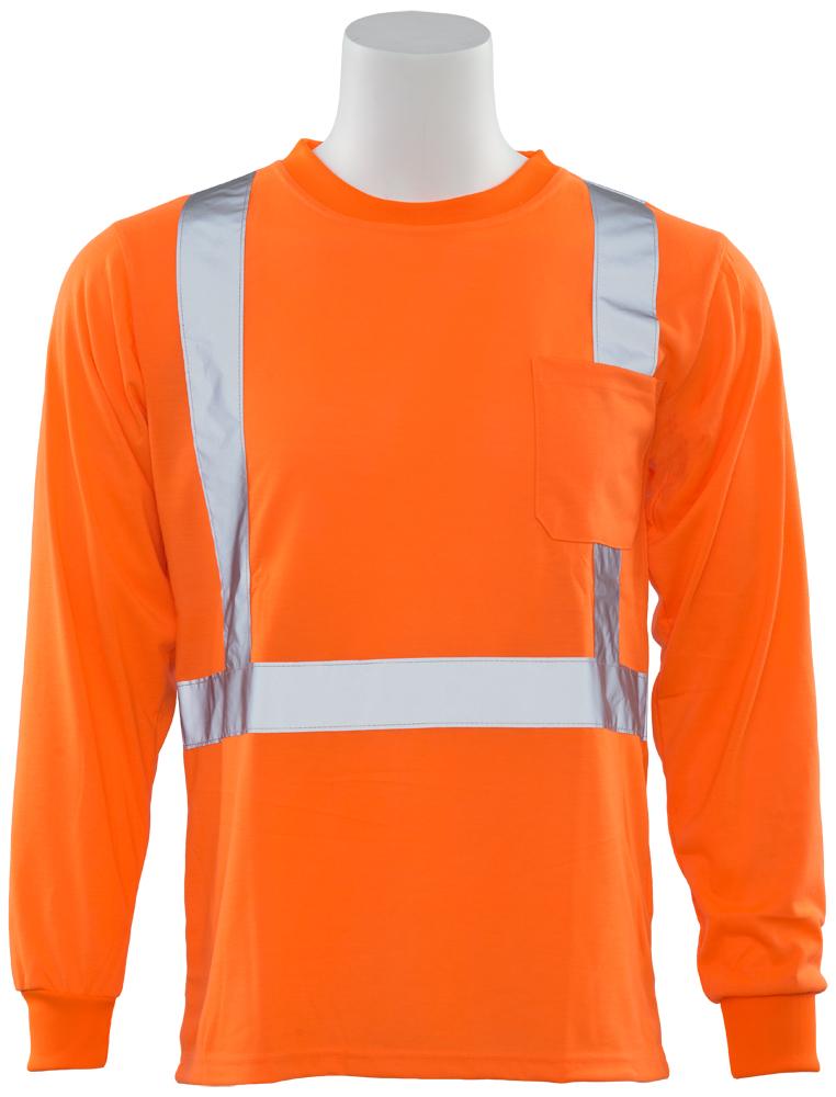 ERB 9602S Class 2 Hi Vis Long Sleeve T-Shirt