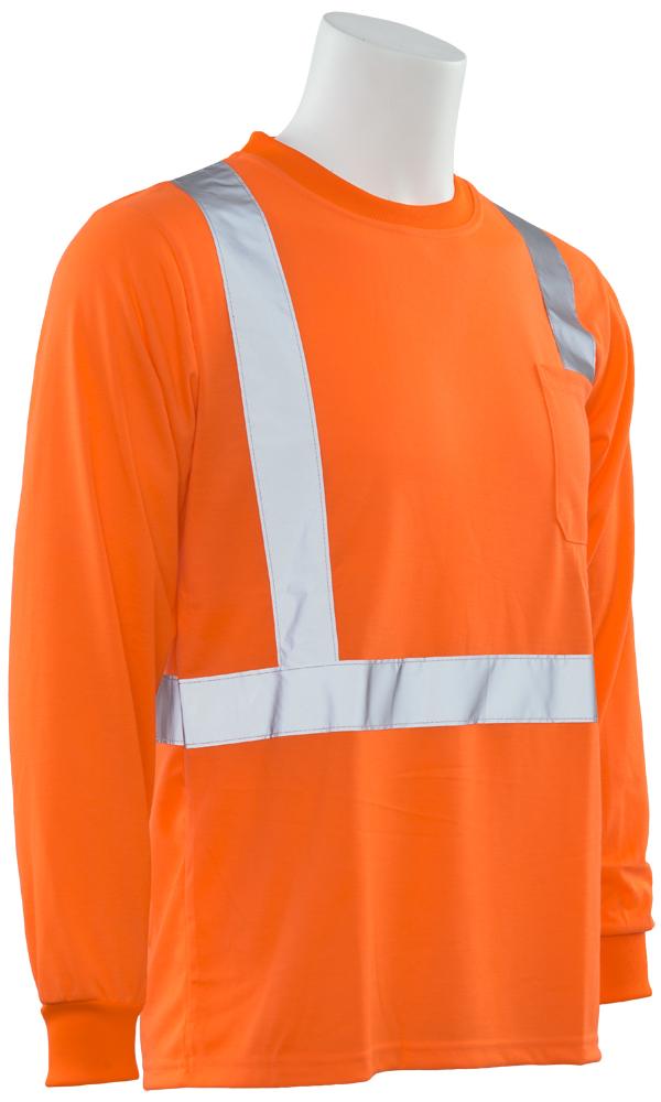 ERB 9602S Class 2 Hi Vis Long Sleeve T-Shirt