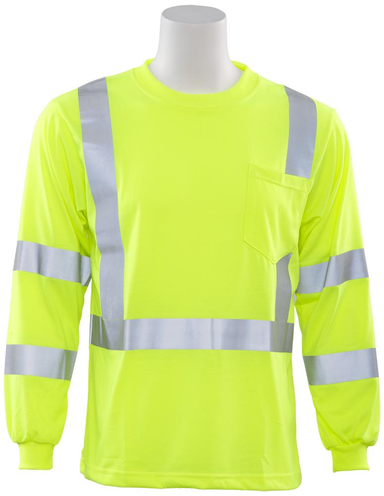 ERB 9802S Class 3 Long Sleeve Hi Vis T-Shirt