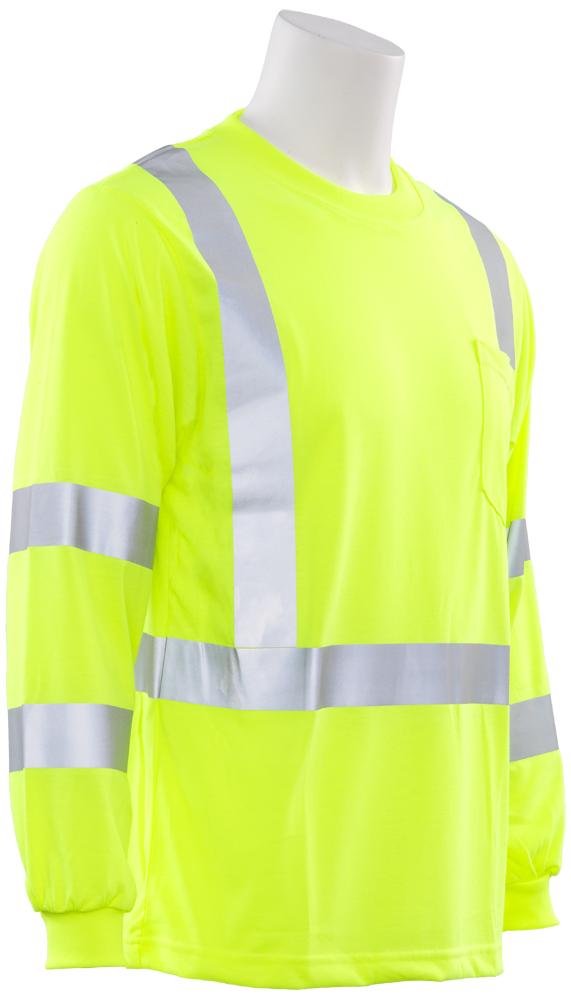 ERB 9802S Class 3 Long Sleeve Hi Vis T-Shirt