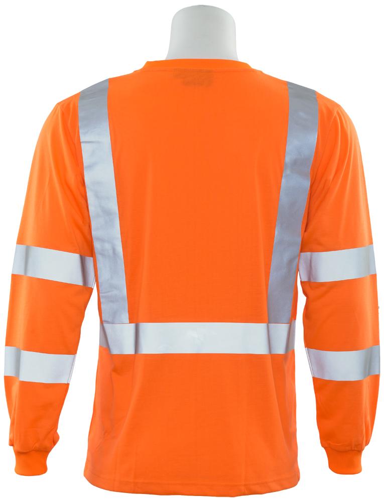 ERB 9802S Class 3 Long Sleeve Hi Vis T-Shirt