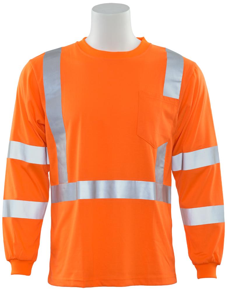 ERB 9802S Class 3 Long Sleeve Hi Vis T-Shirt