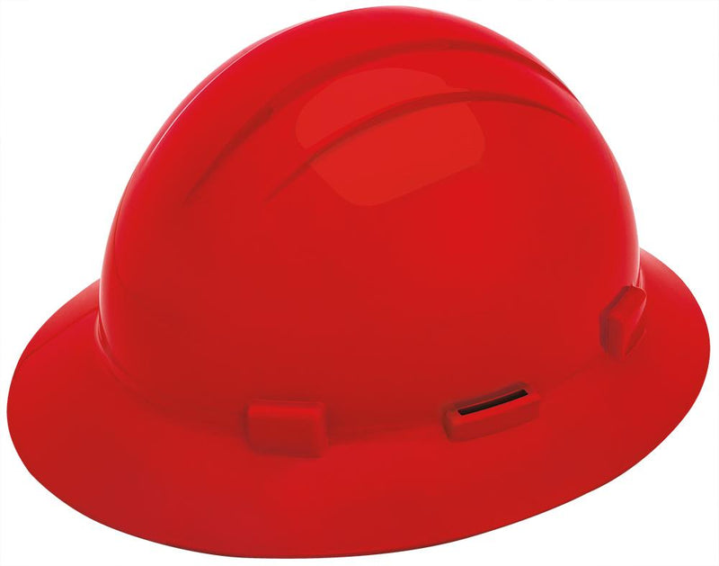 ERB Americana Full Brim Hard Hat with 4-Point Ratchet Suspension and Accessory Slots