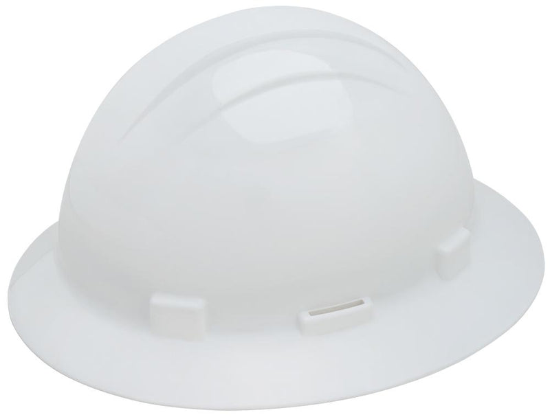 ERB Americana Full Brim Hard Hat with 4-Point Ratchet Suspension and Accessory Slots