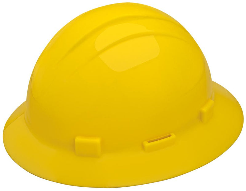 ERB Americana Full Brim Hard Hat with 4-Point Ratchet Suspension and Accessory Slots