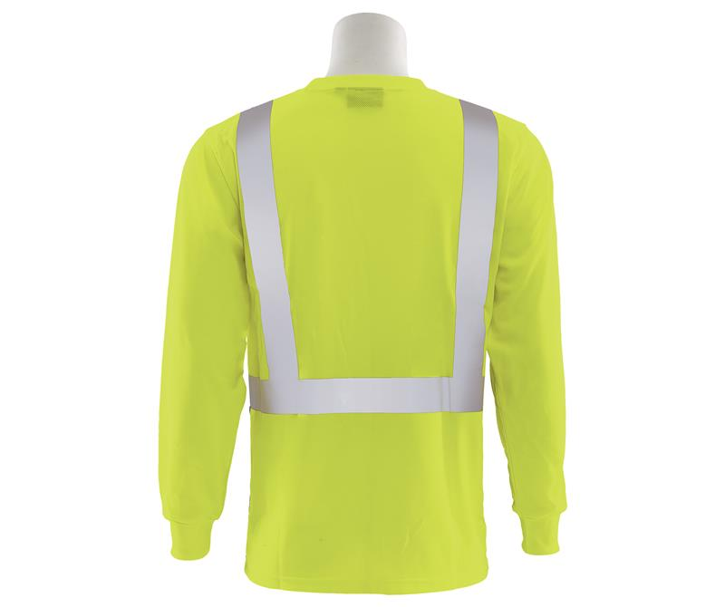 ERB 9007SB Long Sleeve Black Bottom Hi Vis Shirt