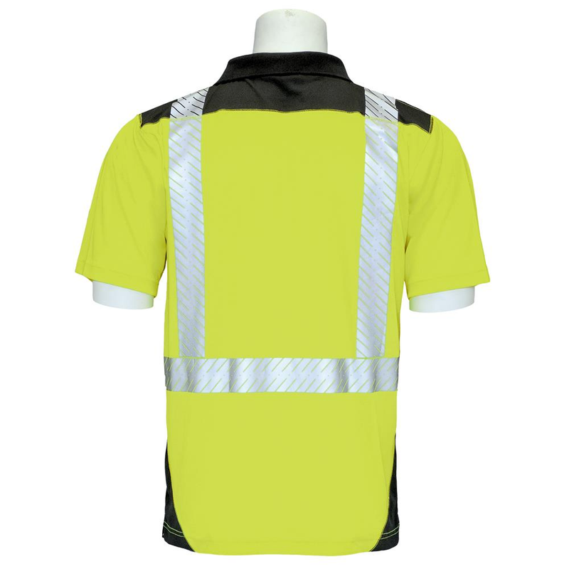 ERB 9100SBSEG Short Sleeve Hi Vis Polo