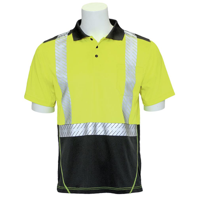 ERB 9100SBSEG Short Sleeve Hi Vis Polo