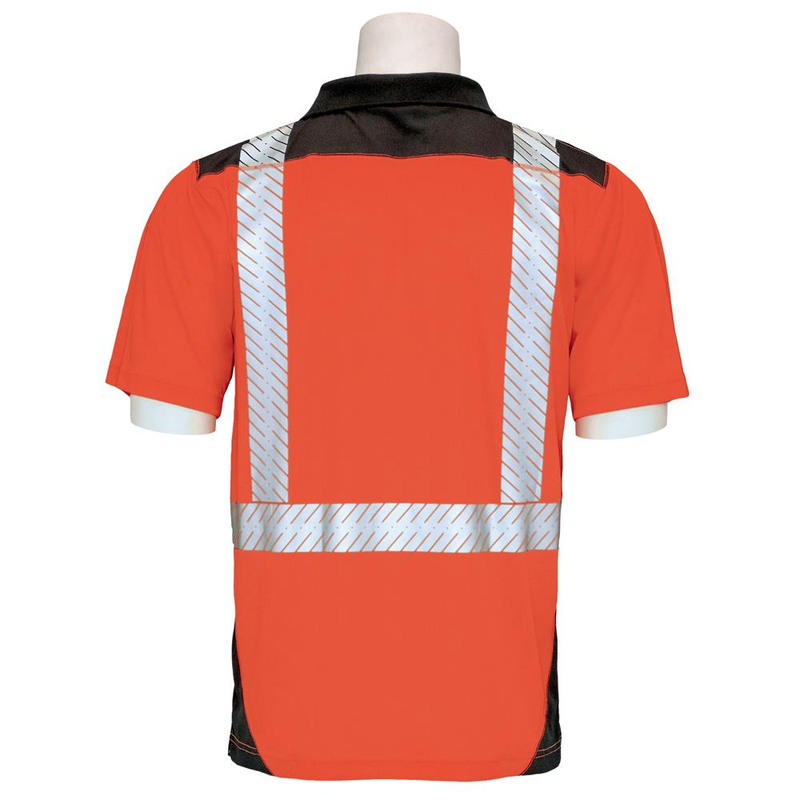 ERB 9100SBSEG Short Sleeve Hi Vis Polo