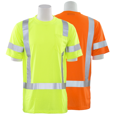 ERB 9801S Class 3 Hi Vis Short Sleeve T-Shirt