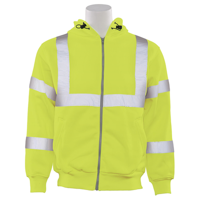 ERB W375 ANSI Class 3 Hooded Sweatshirt with Zipper