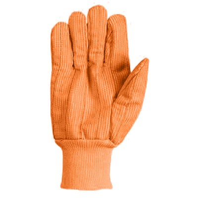 Southern Glove ICCHF18FO Medium Weight Fluorescent Orange Knit Wrist Gloves