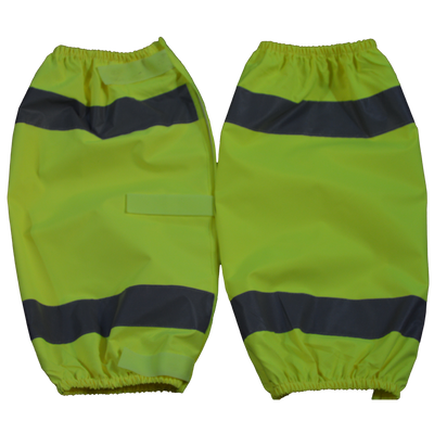 Petra Roc Lime ANSI Class E Waterproof Reflective Leg Gaiters With Adjustable Velcro Closures