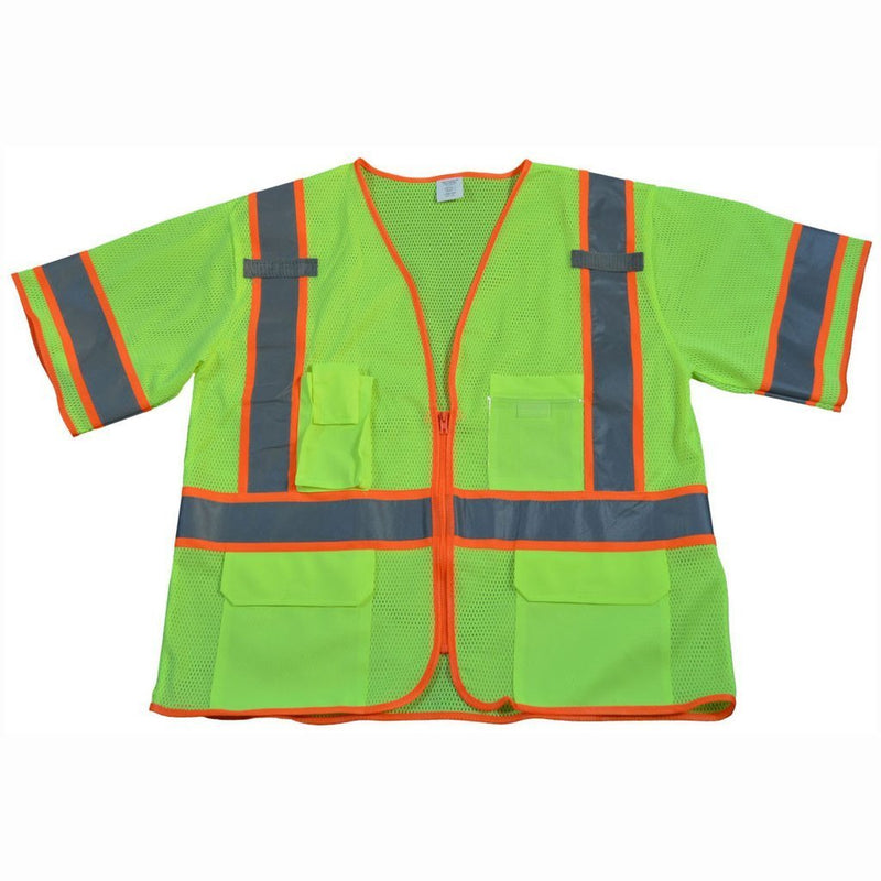 ANSI Class 3 Mesh Two Tone DOT Surveyor Safety Vest, Front