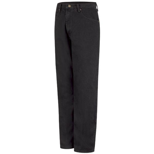 Red Kap Men's Relaxed Fit Jeans – 100% Cotton Denim Work Pants | Size 30 Prewashed Indigo