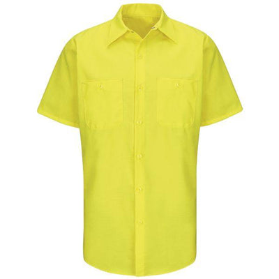 Red Kap SY24E Short Sleeve Enhanced Visibility Ripstop Work Shirt