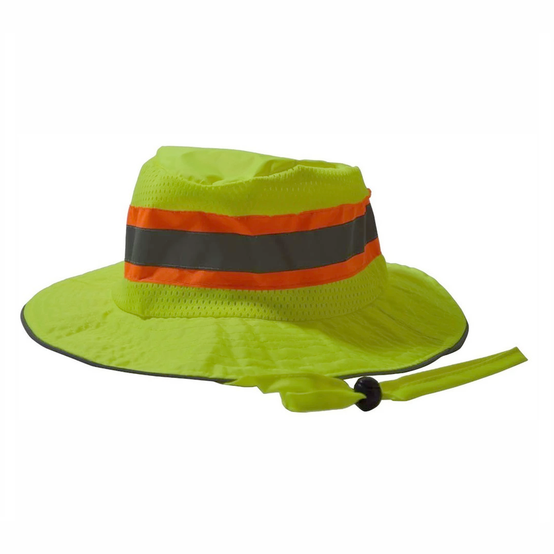 Petra Roc LRH-FB ANSI Lime Full Brimmed Ranger Style Hat