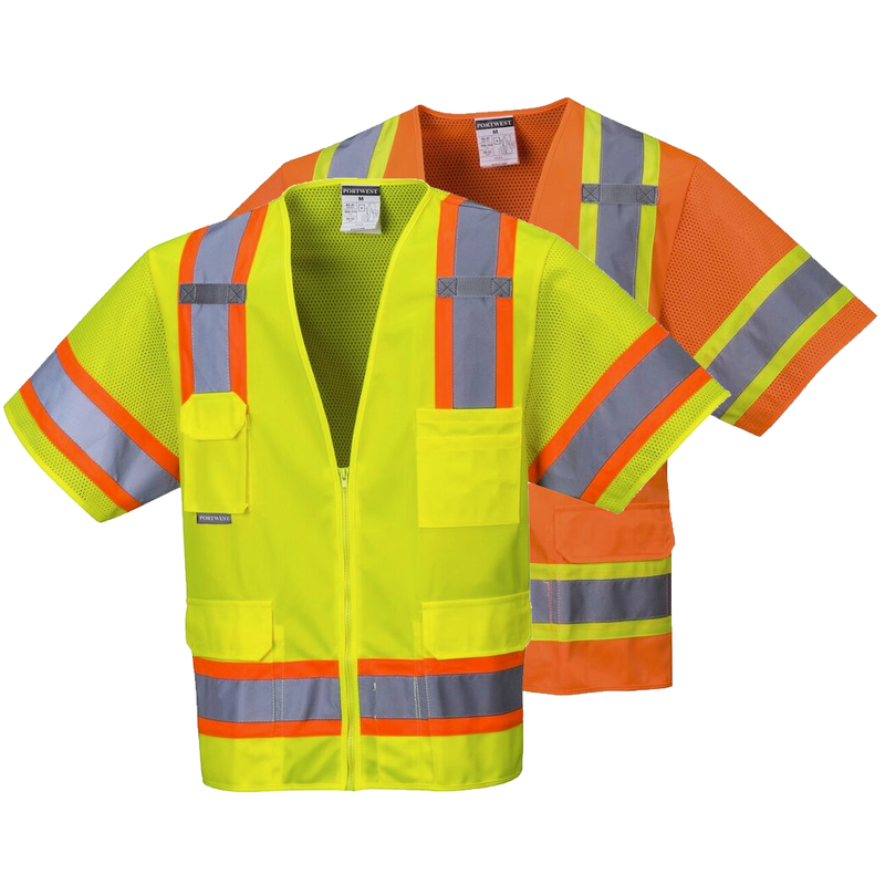 Portwest US373 Aurora Sleeved Hi-Vis Safety Vest