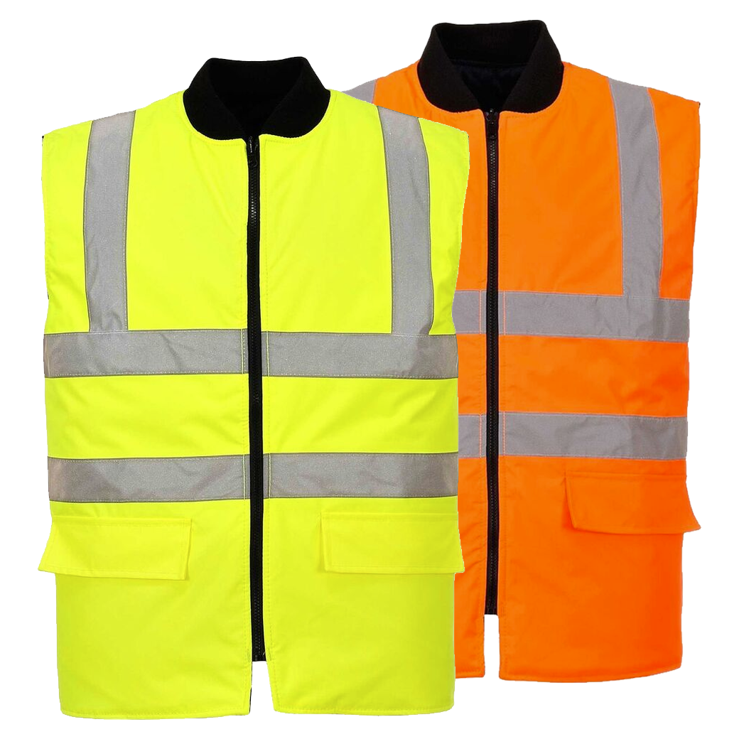 Portwest US469 Hi Vis Reversible Bodywarmer Vest