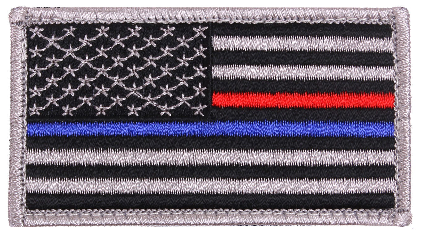 Rothco Thin Green Line US Flag Patch - Hook Back