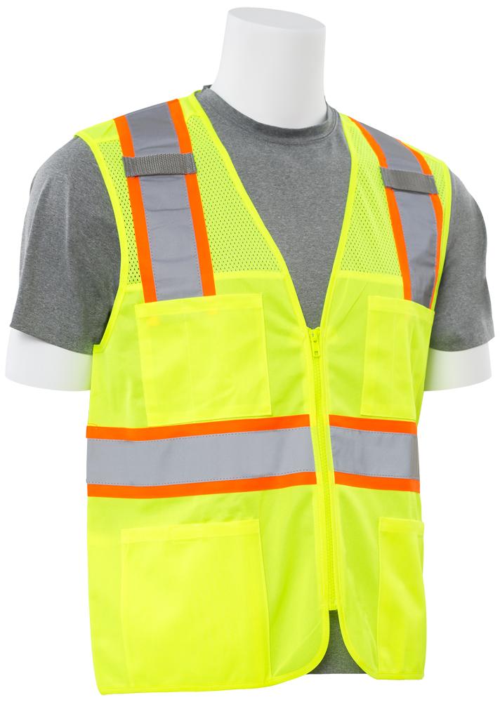 ERB S149 ANSI Class 2 Surveyor Vest with Zipper