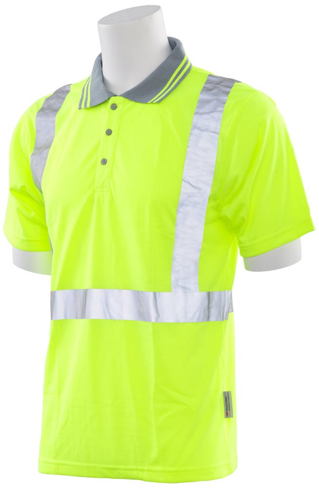 ERB S369 ANSI Class 2 Hi Vis Polo Shirt
