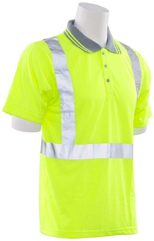 ERB S369 ANSI Class 2 Hi Vis Polo Shirt
