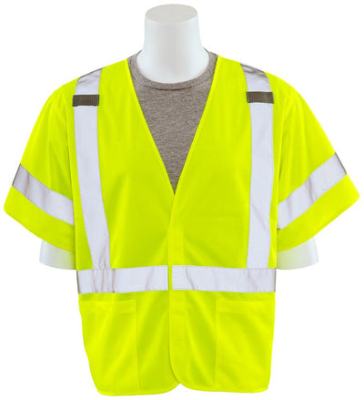 ERB S601X ANSI Class 3 Safety Vest with X On Back