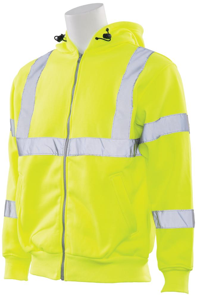 ERB W375 ANSI Class 3 Hooded Sweatshirt with Zipper