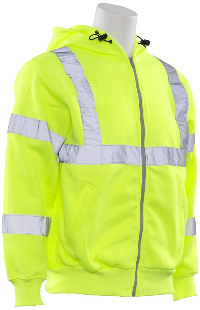 ERB W375 ANSI Class 3 Hooded Sweatshirt with Zipper