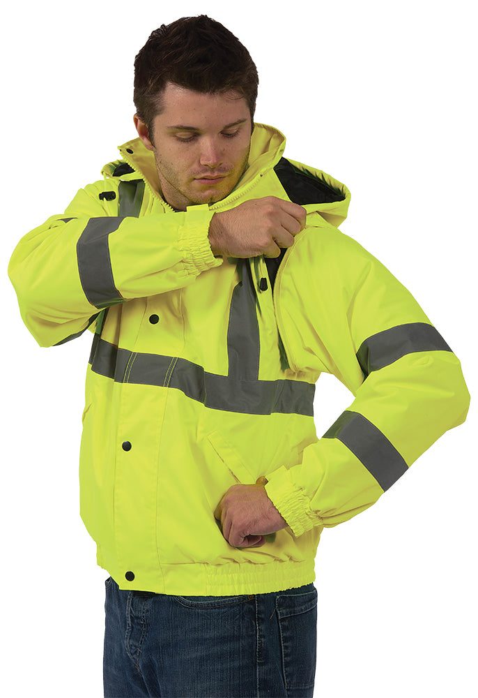 ERB W492SP ANSI Class 3 Zip Off Sleeve Jacket