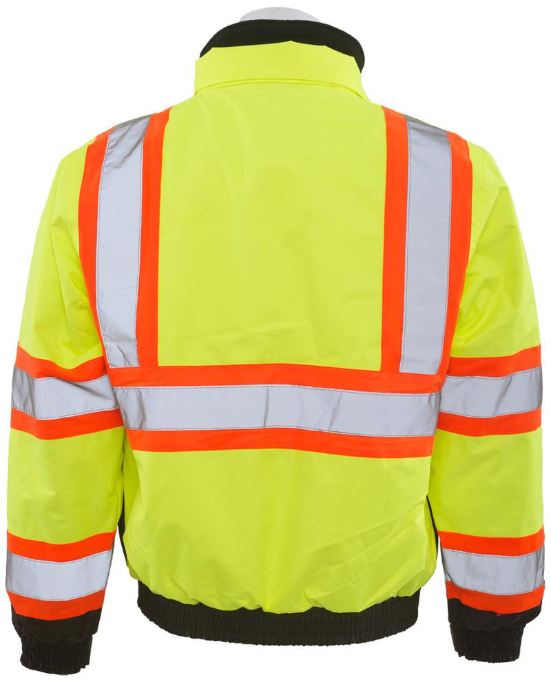 ERB W550 ANSI Class 3 Black Bottom Bomber Jacket