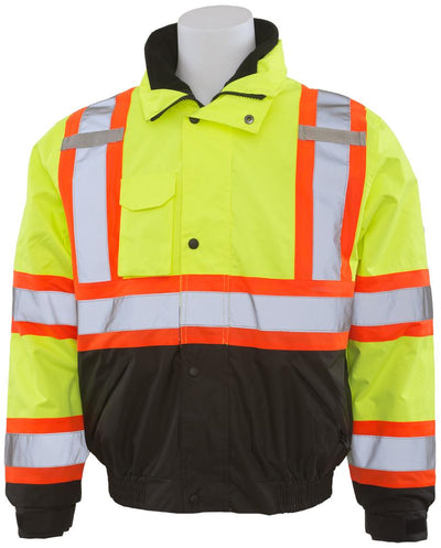 ERB W550 ANSI Class 3 Black Bottom Bomber Jacket