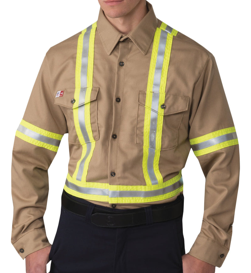 Big Bill 1115US7 Flashtrap Vented FR Shirt with Reflective Material