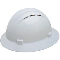 ERB Americana Vented Full Brim Hard Hat with 4-Point Nylon Suspension