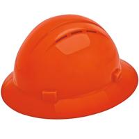 ERB Americana Vented Full Brim Hard Hat with 4-Point Nylon Suspension
