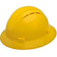ERB Americana Vented Full Brim Hard Hat with 4-Point Nylon Suspension