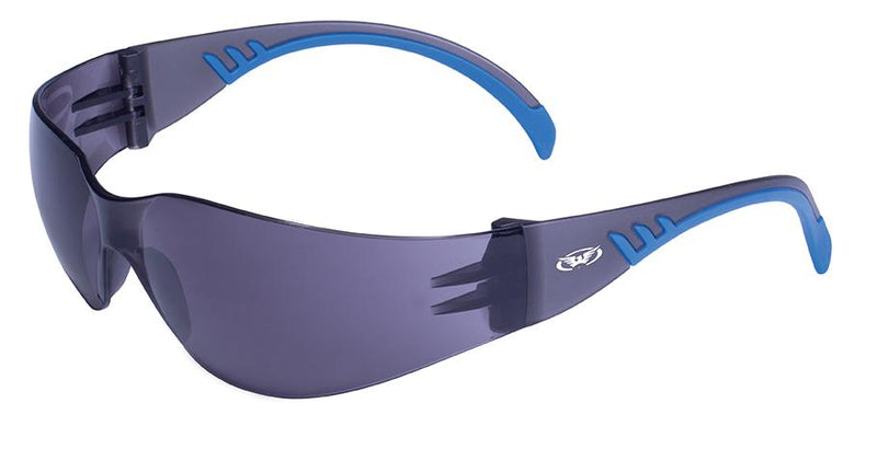 Global Vision Flyz Safety Glasses with Smoke Lenses, Colored Frames