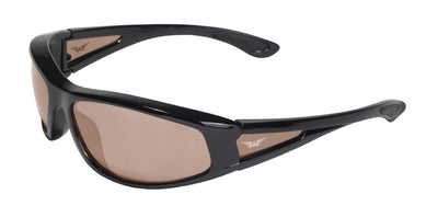 Global Vision Integrity 2 Safety Glasses with Driving Mirror Lenses, Gloss Black Frames