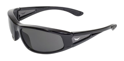 Global Vision Integrity 2 Safety Glasses with Smoke Lenses, Black Frames
