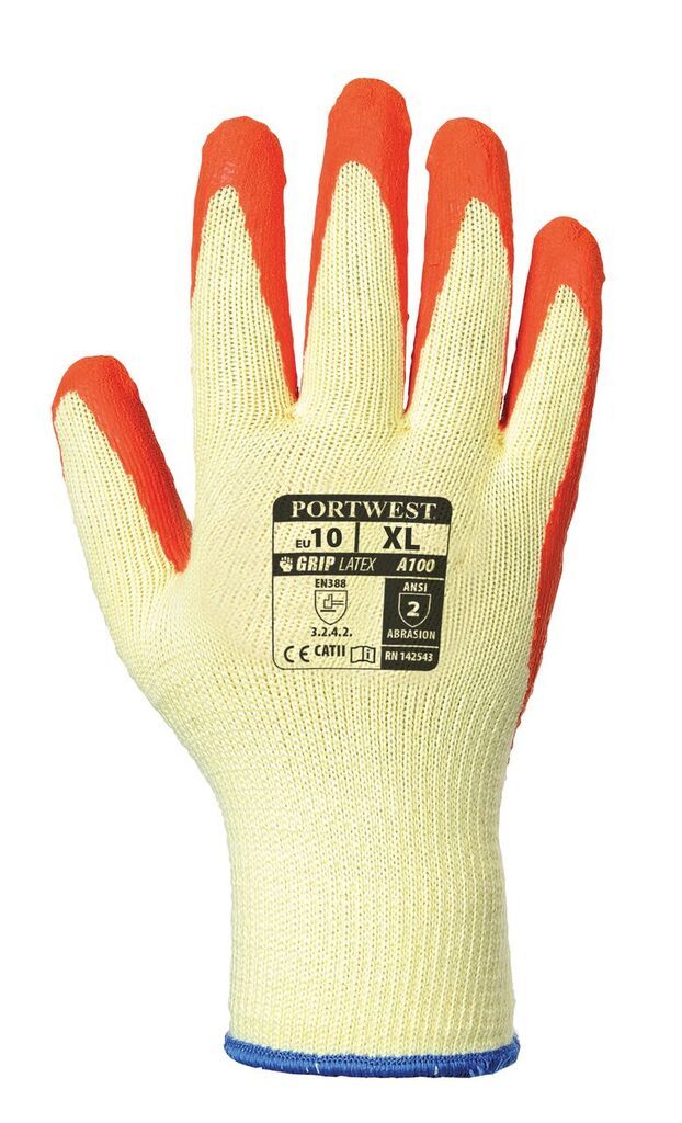 Portwest A100 Latex Grip Glove