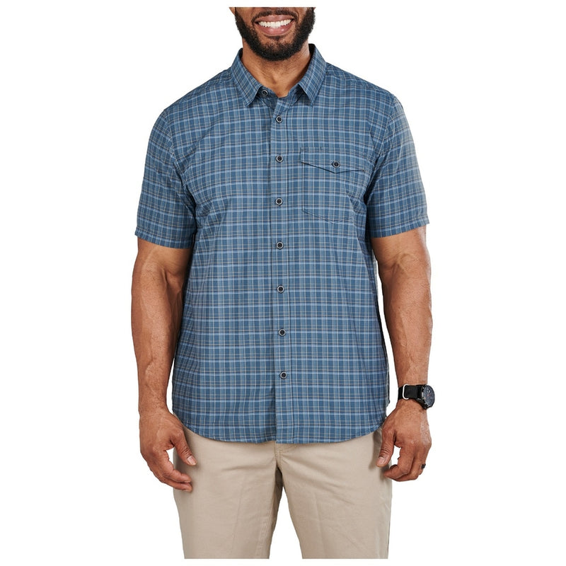Aiden Short Sleeve Plaid Shirt
