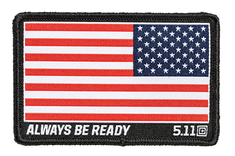 Reverse USA Flag Woven Patch