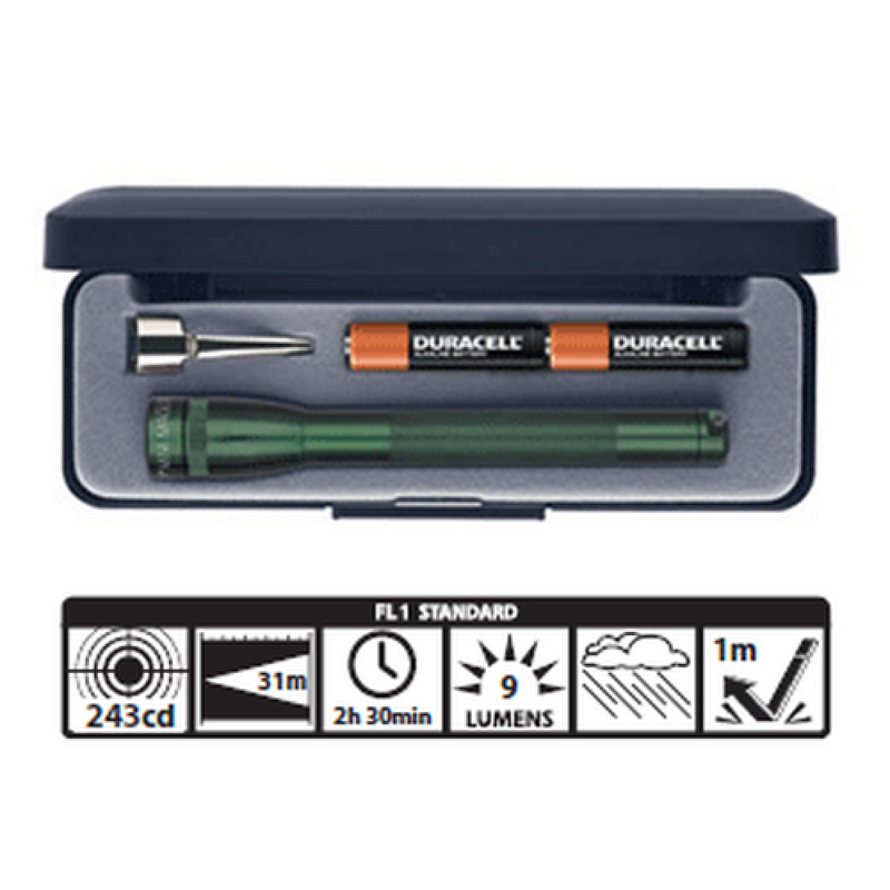 SP22 Mini Maglite 2 AAA-Cell LED Flashlight w/ Pocket Clip