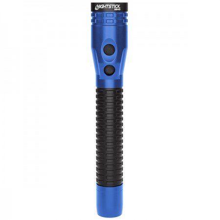 Metal Duty/Personal-Size Dual-Light Flashlight w/Magnet - Rechargeable
