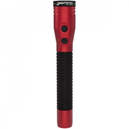 Metal Duty/Personal-Size Dual-Light Flashlight w/Magnet - Rechargeable