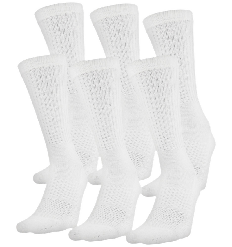 Unisex UA Training Cotton Crew 6-Pack Socks