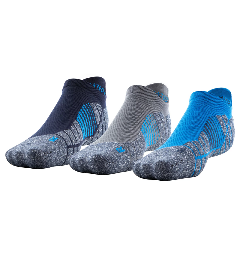 UA Elevated+Performance No Show Socks 3-Pack